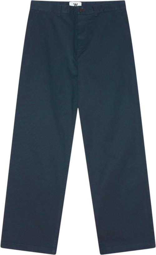 Wood Wood Silas Classic Trousers Mand Navy Chinos Str 29 - Bomuld hos Magasin