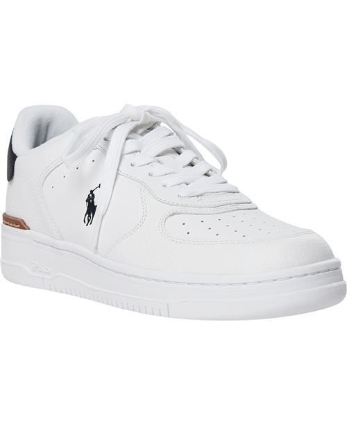 Polo Ralph Lauren Masters Court Leather Sneaker Mand White/navy Pp Sneakers Str 41 - hos Magasin