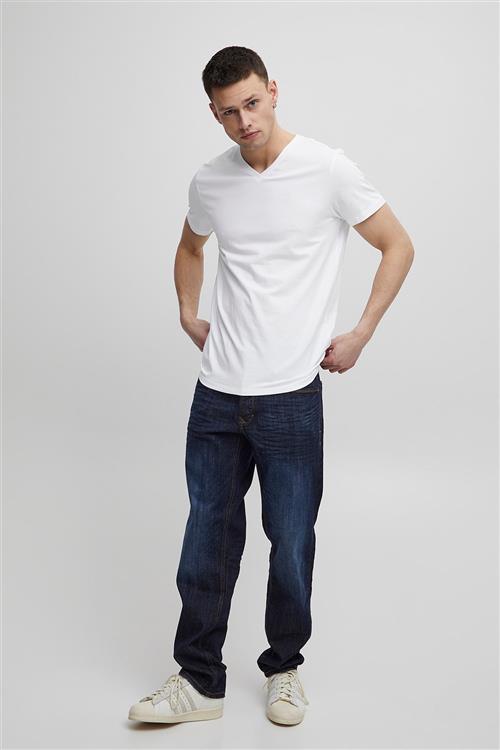 Se Blend Bhdinton Vneck tee 2-pack Noos Mand White Kortærmede T-shirts Str XL - hos Magasin ved Magasin