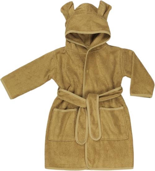 Fabelab Bathrobe Junior - Bear - Ochre Str Wear 2-4Y - Ochre Morgenkåber Bambus hos Magasin