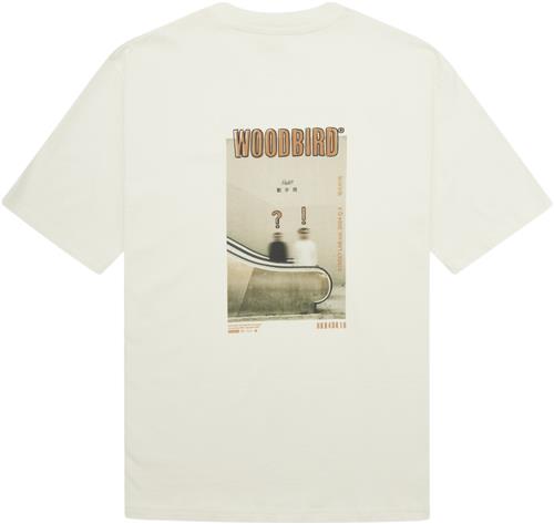 Se Woodbird Wbbaine Photo Tee Mand Off White Kortærmede T-shirts Str XL - hos Magasin ved Magasin