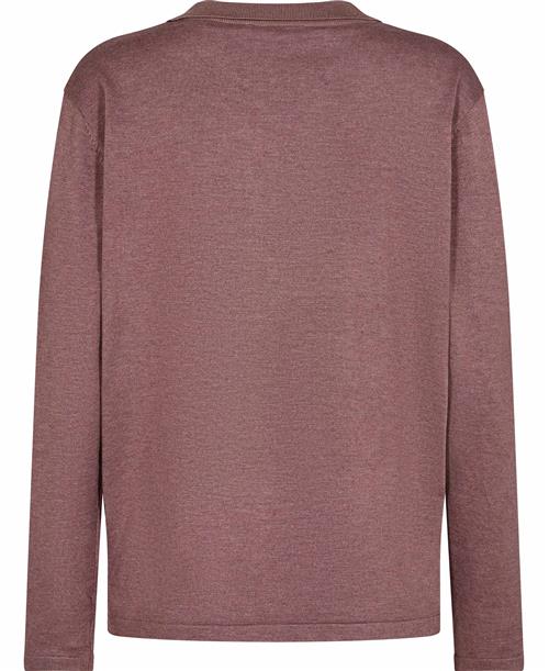 Se Saint Tropez Milasz Polo Pullover Kvinde Antler Melange Sweaters Str L - hos Magasin ved Magasin