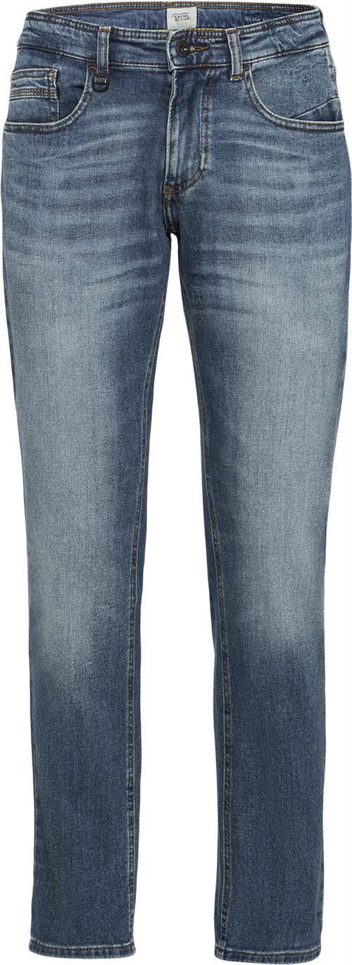 Camel Active 5pkt Slim Fit Mand Indigo Jeans Slim Fit Str 31/32 - hos Magasin