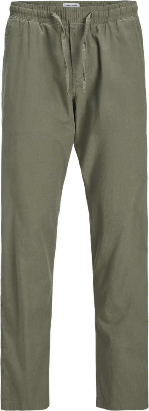 Jack & Jones Jpstkane Jjsummer Linen Blend Jogge Mand Dusty Olive Casual Bukser Relaxed Fit Str XL - hos Magasin