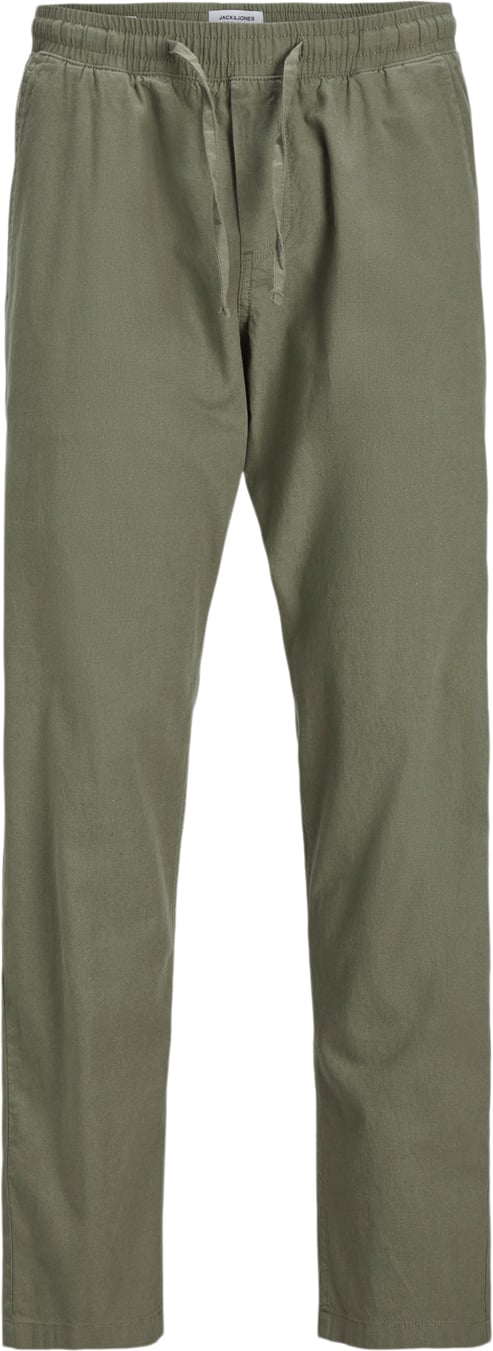 Se Jack & Jones Jpstkane Jjsummer Linen Blend Jogge Mand Dusty Olive Casual Bukser Str XL - hos Magasin ved Magasin