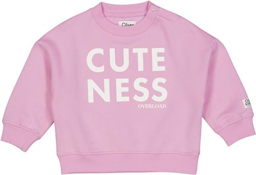 Se Müsli by Green Cotton Olsen Kids Cuteness Sweatshirt Baby Str 86 - Bonbon Bluser Bomuld hos Magasin ved Magasin