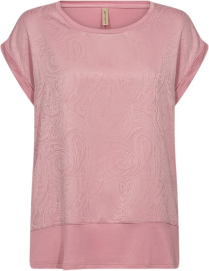 soyaconcept Scfaith 1 T-shirt Rosa Kvinde 4210 Rosa Kortærmede T-shirts Str S - Polyester hos Magasin