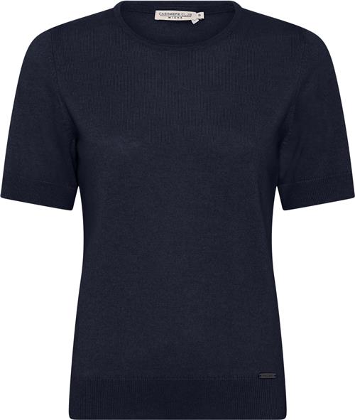 Se Micha Jumper_ Elaine Cashmere Kvinde Navy Kortærmet Strik Str XXL Cashmere - hos Magasin ved Magasin