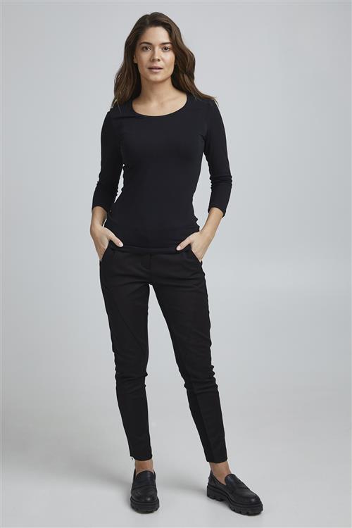 Se Fransa Zacity 1 Pants Kvinde (Noos) Black Bukser Med Smalle Ben Casual Fit Str 42 - hos Magasin ved Magasin