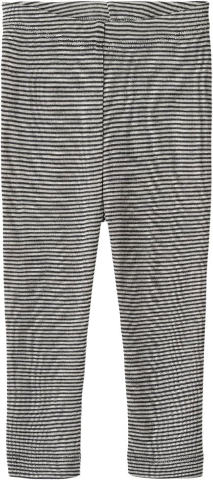 Se Wheat Uld Leggings Str 74/9m Uld - Navy Stripe Leggings hos Magasin ved Magasin