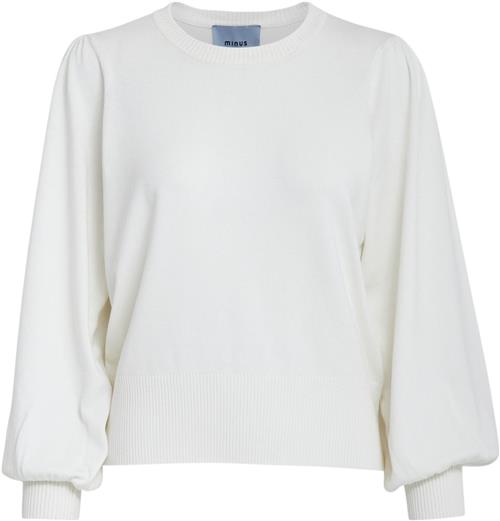 Minus Msliva Long Sleeve Pullover Kvinde Broken White Sweaters Str S - hos Magasin