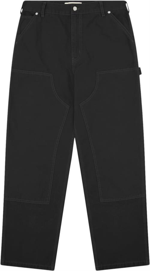 Woodbird Wbdizzon Carpenter Pants Mand Black Cargo Bukser Str 29 - hos Magasin