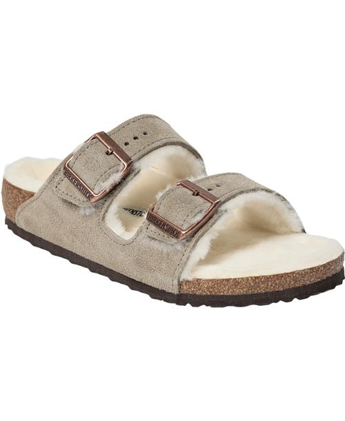 Birkenstock Arizona Kids Leve Shearling Taupe LAF Taupe Sandaler Str 34 - hos Magasin