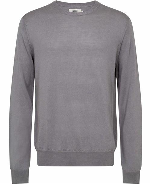 Se Magasin du Nord Collection Magasin Morgan 2 100% RWS Merino Wool Mand Ultimate Gray Sweaters Str S Merino ved Magasin