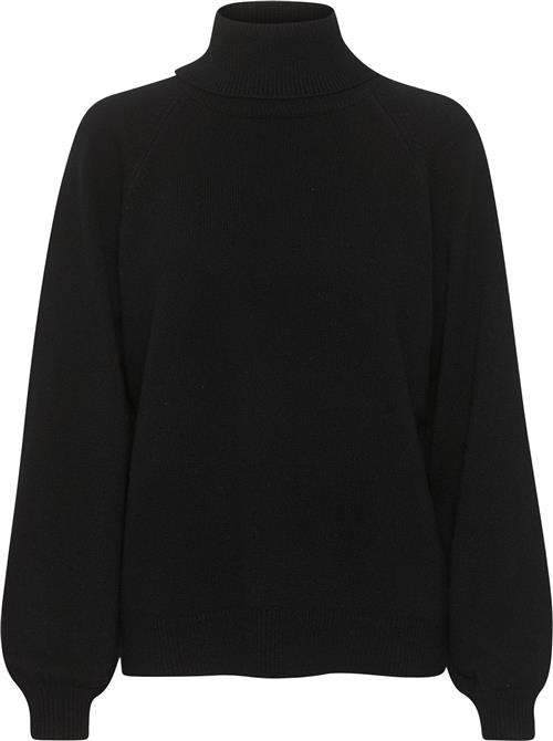 Gestuz Manzigz Wool Rollneck Noos Kvinde Black Sweaters Str S - hos Magasin