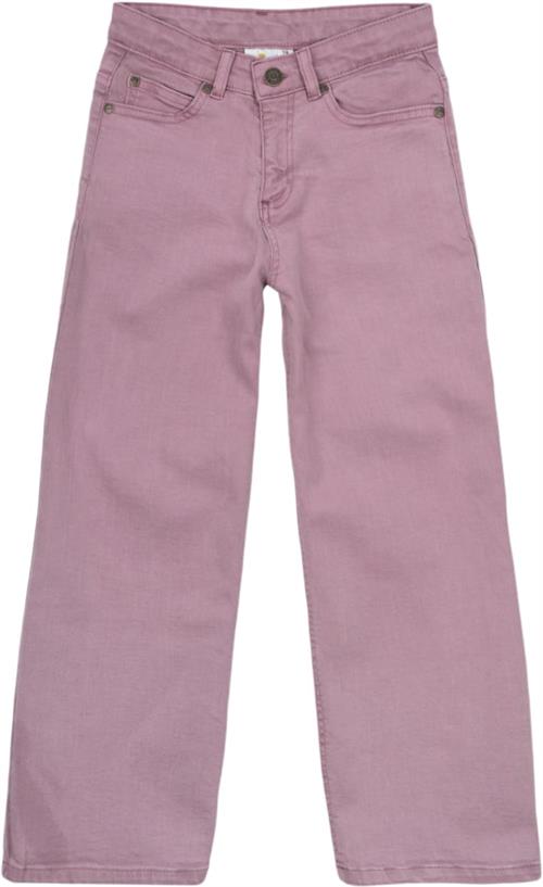 The New Tnlania Wide Jeans Str 110-116 cm/5-6 år Piger - Orchid Haze Jeans Bomuld hos Magasin