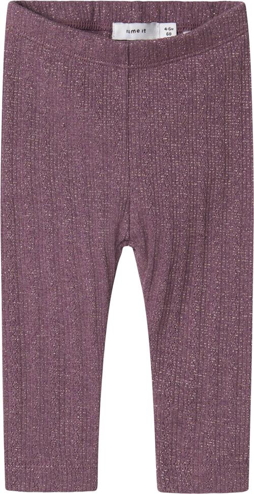 Se Name It Nbfohusa Legging Str 62 - Arctic Dusk Leggings hos Magasin ved Magasin