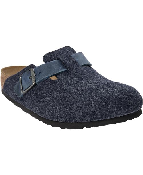 Se Birkenstock Boston Fe/le Midnight Mand Midnight Sandaler Str 44 - hos Magasin ved Magasin