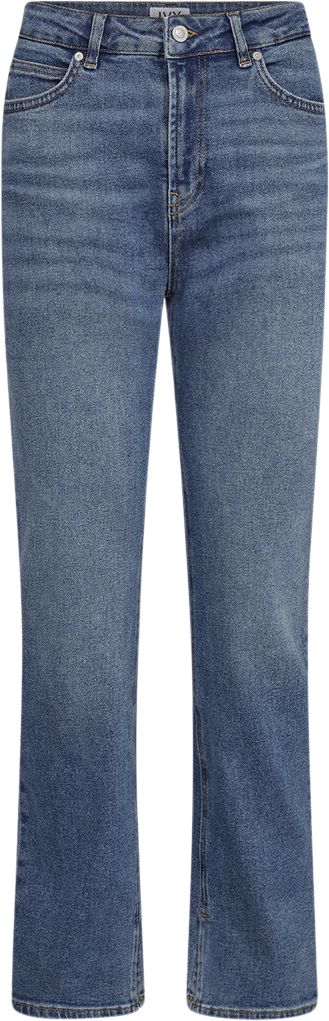 IVY Copenhagen Ivylulu Jeans Split Wash Vigo Kvinde Denim Blue Straight Jeans Str 28 / 30 - hos Magasin