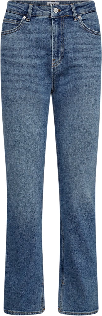 IVY Copenhagen Ivylulu Jeans Split Wash Vigo Kvinde Denim Blue Straight Jeans Str 30 / 30 - hos Magasin