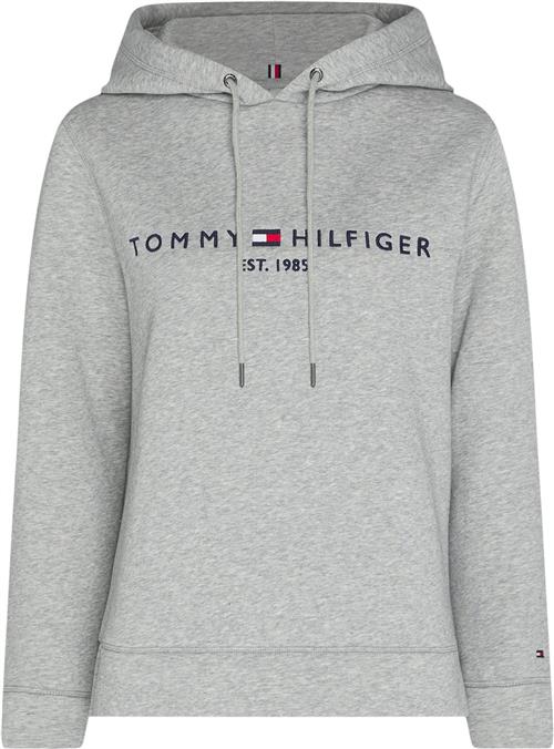 Tommy Hilfiger Heritage Hilfiger Hoodie LS Kvinde Light Grey Htr Hættetrøjer Str XS - hos Magasin