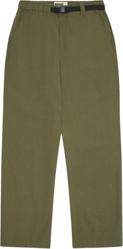 Se Woodbird Umo Base Pant Mand Army Green Casual Bukser Str L - hos Magasin ved Magasin