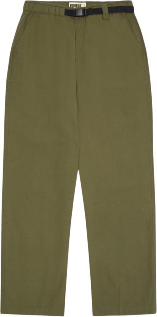 Se Woodbird Umo Base Pant Mand Army Green Casual Bukser Str M - hos Magasin ved Magasin