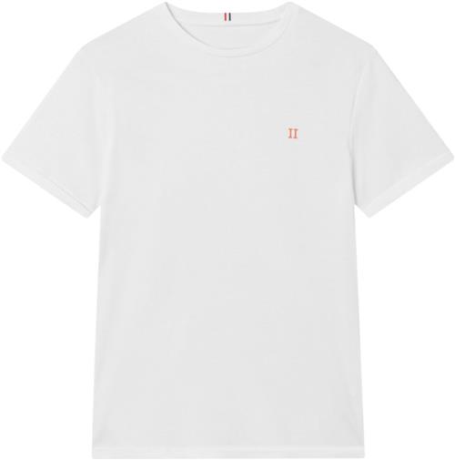 Les Deux Nørregaard Tshirt Kids Str 146/152 - White/orange Kortærmede T-shirts Bomuld hos Magasin