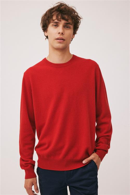 Magasin du Nord Collection Magasin Mads 2 100 Cashmere Mand Haute Red Sweaters Str M Cashmere