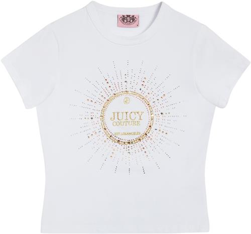 Juicy Couture Heritage Crown Tshirt Kvinde White Kortærmede T-shirts Str M - hos Magasin