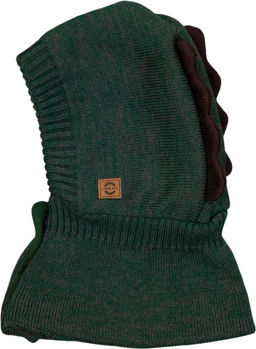 Mikk-Line Knit Balaclava w Opening/dino 74/80Y - Elefanthuer Bomuld hos Magasin