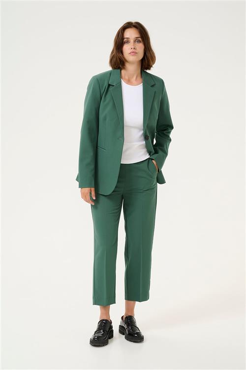 Se Kaffe Kasakura HW Cropped Pants Kvinde Garden Topiary Bukser Str 44 - hos Magasin ved Magasin