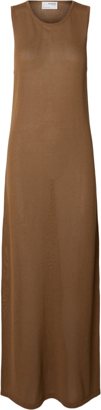 Selected Femme Slfmoon SUS SL Knit Dress Kvinde Coca Mocha Midi Kjoler Str XL - hos Magasin