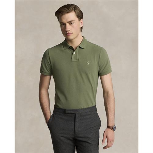 Se Polo Ralph Lauren Basic Meshssl-knt Mand Garden Trail/c8668 Kortærmede Poloer Slim Fit Str M - Bomuld hos Magasin ved Magasin