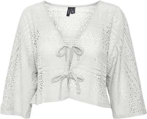 Se Vero Moda Vmhoney Lace 3/4 Bolero TOP WVN GA Kvinde Snow White Kortærmede Bluser Str XL - hos Magasin ved Magasin