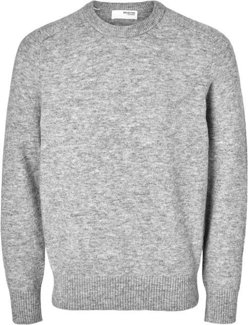 Selected Homme Slhrai LS Knit Crew Neck Mand Grå Sweaters Regular Fit Str XXL - hos Magasin