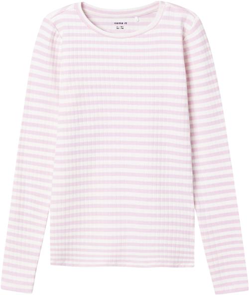 Name It Nkfsuraja XSL LS TOP Noos Str 116 - Parfait Pink/stripe Bluser hos Magasin