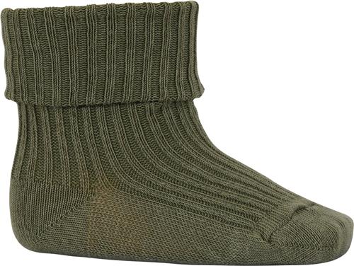 mpKids Cotton rib Baby Socks Str 15/16 - Olivine Strømper hos Magasin