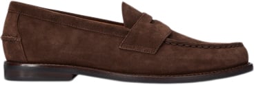 Polo Ralph Lauren Suedealston Penny-cs-lfr Mand Dark Brown Loafers Str 42 - hos Magasin