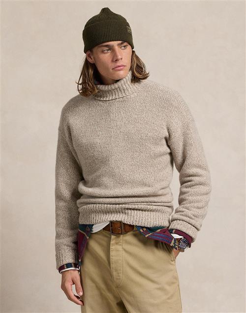 Polo Ralph Lauren 2/14 Wool Rws/nylonlsl-plo Mand Oatmeal Combo Turtlenecks Str S - hos Magasin