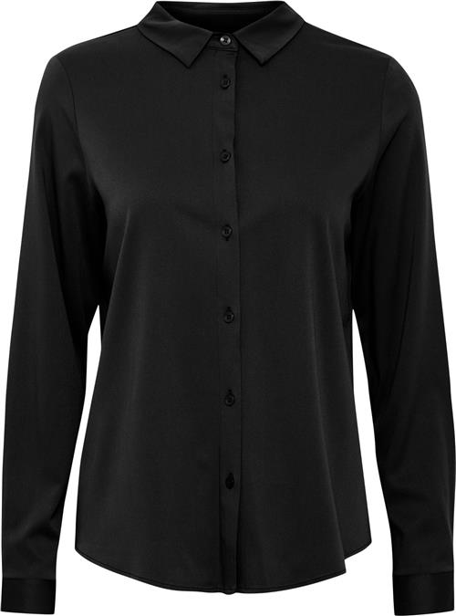 Fransa Frjustina SH 1 Kvinde Black Langærmede Skjorter Regular Fit Str XL - hos Magasin