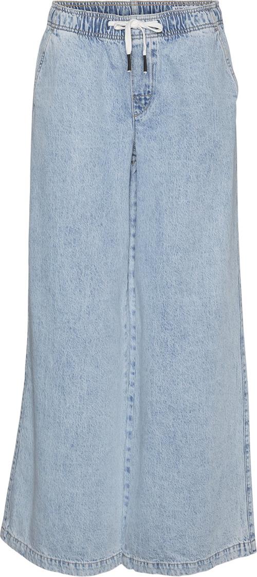 Vero Moda Vmannet MR ELA Loose Wide Jeans RA3 Kvinde Light Blue Denim Wide Jeans Slim Fit Str "L/""32" - hos Magasin