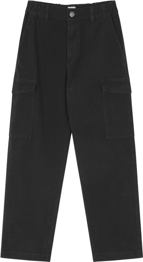 Se Mads Nørgaard - Copenhagen Soft Canvas Cargoni Pants Str 8 år - Sort Bukser hos Magasin ved Magasin