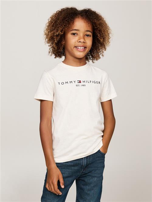 Se Tommy Hilfiger U Essential TEE S/S Str 14 - Calico Heather Kortærmede T-shirts hos Magasin ved Magasin