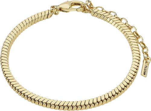 Se Pilgrim Dominique Recycled Bracelet Goldplated one size - Kædearmbånd Uden Vedhæng hos Magasin ved Magasin