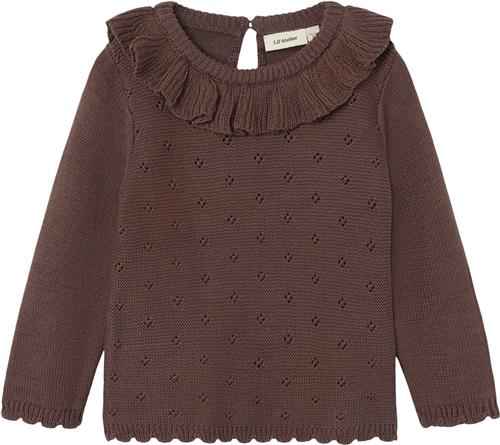 Lil' Atelier Nmflaguna LS Knit LIL Str 110 - Peppercorn Strik hos Magasin