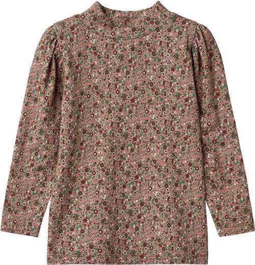 Se Fliink Kelly LS Puff Blouse Str 6Y/116 - Rose Amazone Carafe Aop. Bluser Viskose hos Magasin ved Magasin