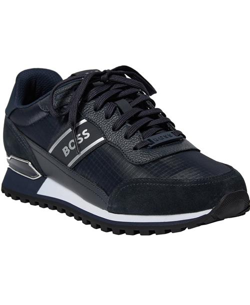 BOSS Parkourl_Runn_Rsmx Mand Dark Blue Sneakers Str 41 - hos Magasin