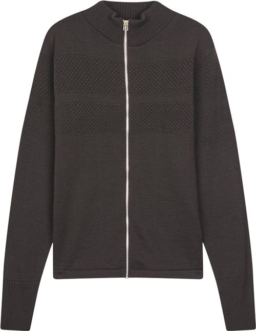 Mads Nørgaard - Copenhagen Wool Klemens Zip Knit Mand Brun Sweaters Str XL - hos Magasin