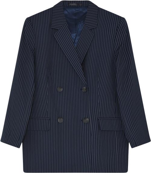 2NDDAY 2ND Herman Pinstripe Kvinde Dark Blue Pinstripe Blazere Str 40 - hos Magasin